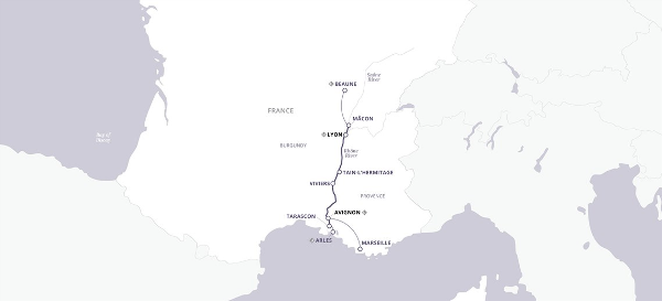 Burgundy & Provence (2023) - Avignon to Lyon (Uniworld)