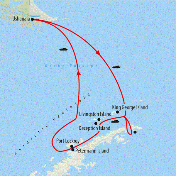 Map: Polar Circle Quest (On The Go Tours)