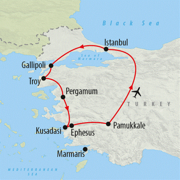 Map: Aegean Explorer (On The Go Tours)