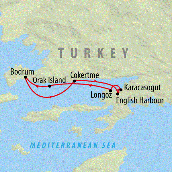 Map: Turkish Delight (On The Go Tours)