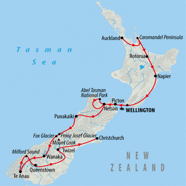 Map: Remarkable New Zealand (On The Go)