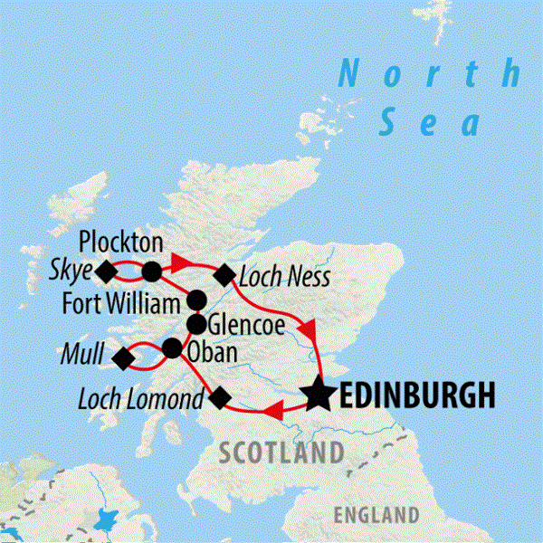 Map: Wild Scotland Express (On The Go)