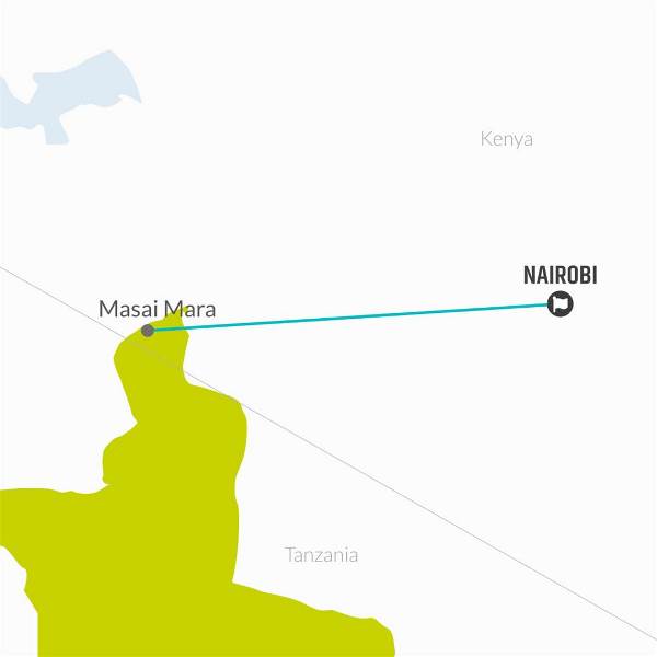 Map: Masai Mara Voluntour 10D/9N (Bamba)