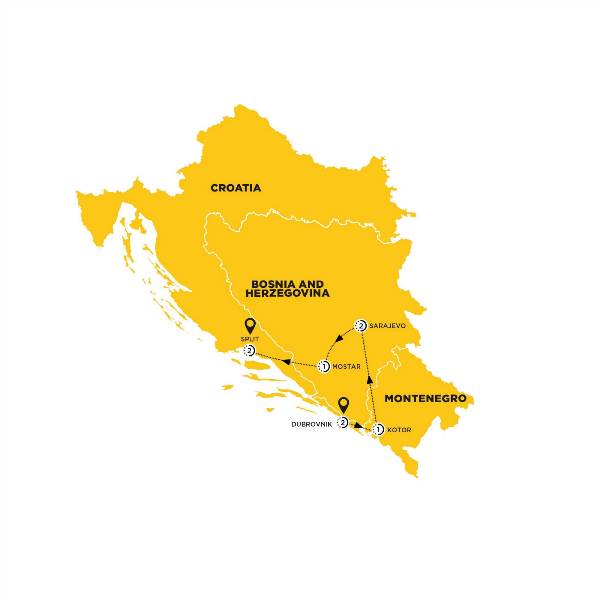 Map: Best of the Balkans (Costsaver)