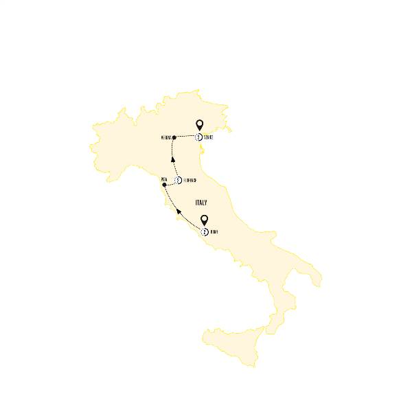 Map: Jewels of Italy (Costsaver)