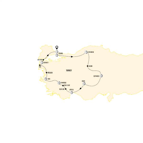 Map: Treasures of Turkey (Costsaver)