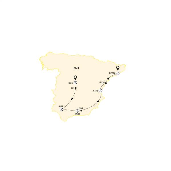 Map: Spanish Experience (Costsaver)