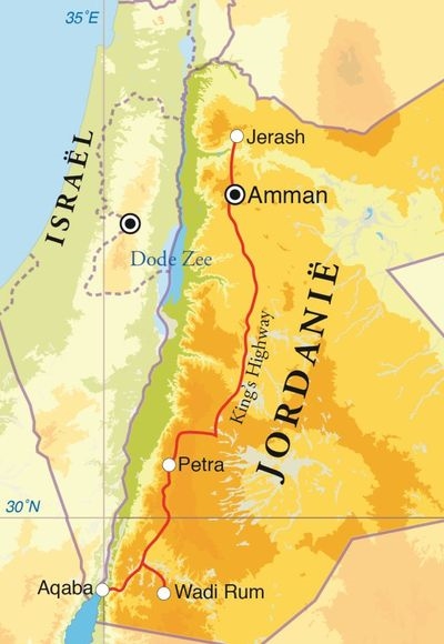 Map: Rondreis Jordanië, 8 dagen (Djoser)