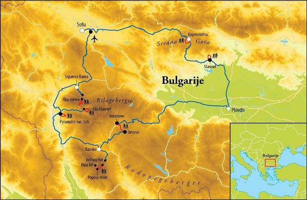 Map: Wandelreis Bulgarije (Djoser)