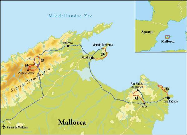 Map: Wandelreis Mallorca, 8 dagen (Djoser)