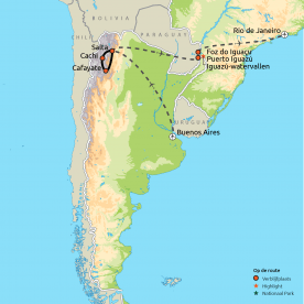 Map: Van Buenos Aires naar Rio de Janeiro (Nrv Holidays)
