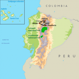 Map: Natuurschoon van Noord-Ecuador (Nrv Holidays)