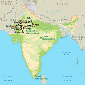 Map: Land van de Maharadja's (Nrv Holidays)