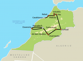 Map: Hoogtepunten van Marokko (Nrv Holidays)