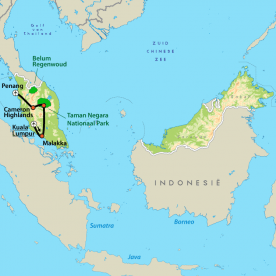Map: Mooiste van Maleisië (Nrv Holidays)