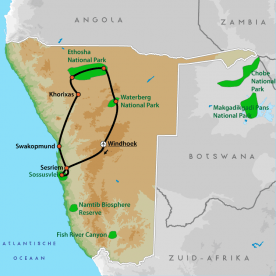 Map: Beste van Namibië (Nrv Holidays)