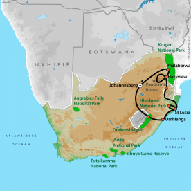 Map: Ontdek wild in Zuid-Afrika (Nrv Holidays)