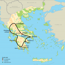 Map: Beste van Griekenland (Nrv Holidays)