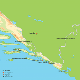 Map: De schatten van Dalmatië (o.b.v. eigen vervoer) (Nrv Holidays)
