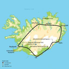 Map: Klassiek IJsland (Nrv Holidays)