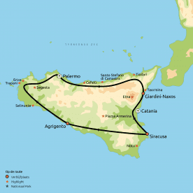 Map: Klassiek Sicilië (Nrv Holidays)