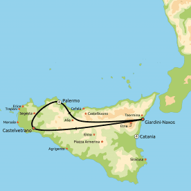 Map: La bella Sicilia! (Nrv Holidays)