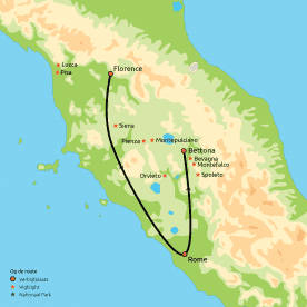 Ontdek Toscane, Umbrië & Rome (o.b.v. eigen vervoer) (Nrv Holidays)