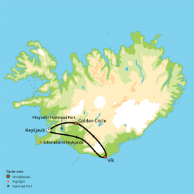 Map: Winterreis door Magisch IJsland (Nrv Holidays)