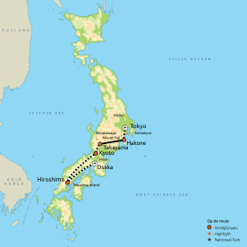 Map: Klassiek Japan (Nrv Holidays)