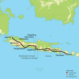 Map: Easy Going Java & Bali (Nrv Holidays)
