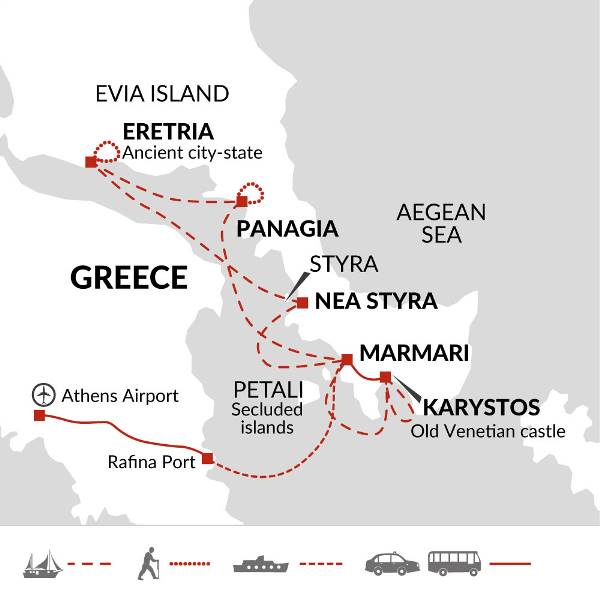 Map: Greek Island Cruise (Explore!)