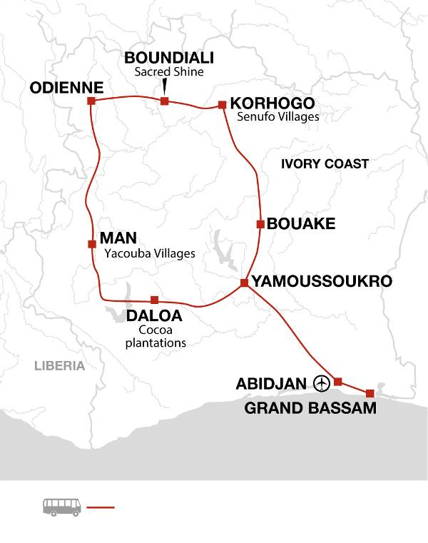Map: The Ivory Coast (Explore!)
