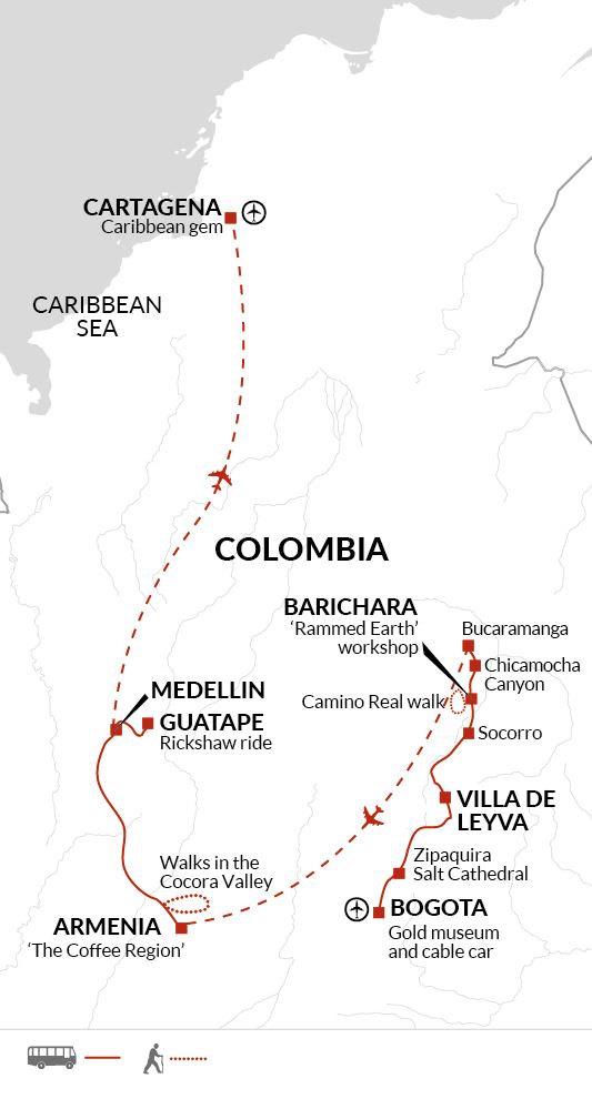 Map: Contrasts of Colombia (Explore!)