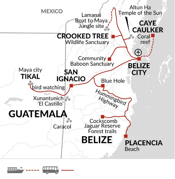 Map: Discover Belize (Explore!)