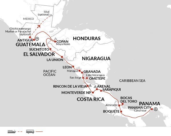 Map: Central American Explorer (Explore!)