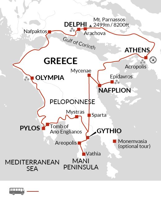 Map: Peloponnese Explorer (Explore!)