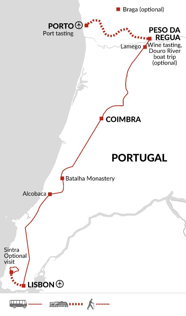 Map: Highlights of Portugal (Explore!)
