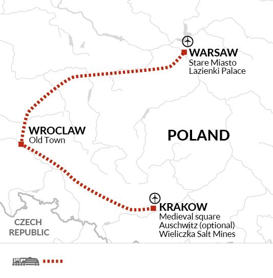Map: Highlights of Poland (Explore!)