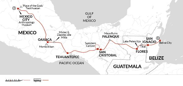 Map: Contrasts of Mexico (Explore!)