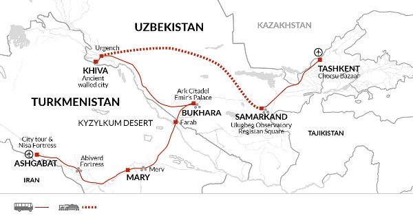 Map: Wonders of the Silk Road (Explore!)