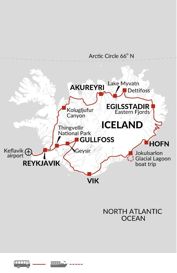 Map: Iceland - Land of the Midnight Sun (Explore!)
