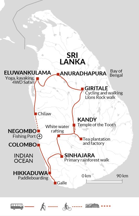 Map: Active Sri Lanka (Explore!)