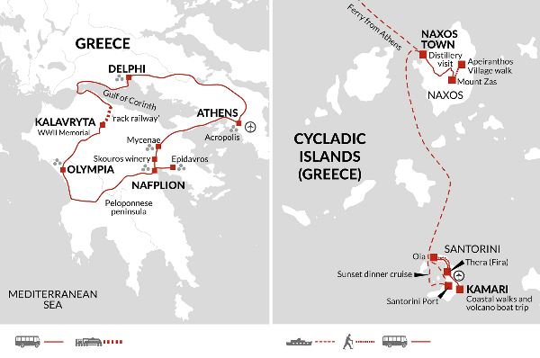 Map: Best of Greece (Explore!)
