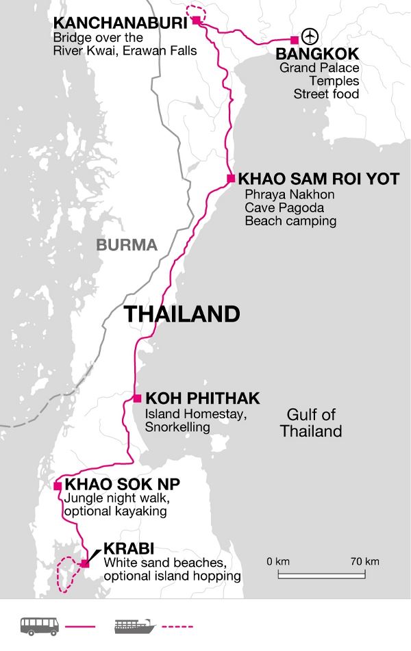 Map: Simply Thailand (Explore!)