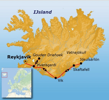 Map: Groepsrondreis IJsland Winter (Sawadee)