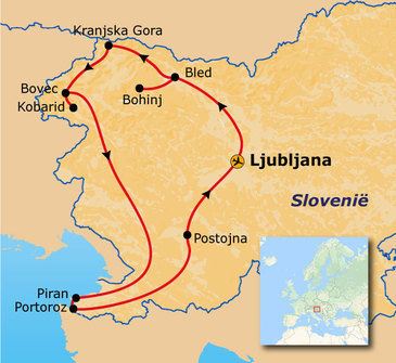 Map: Groepsrondreis Slovenië (Sawadee)