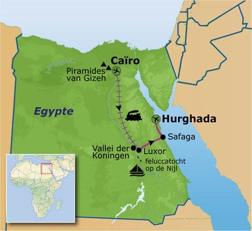 Map: Familiereis Egypte (Sawadee)