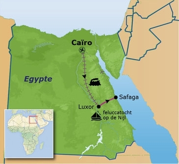 Map: Familiereis Egypte (Sawadee)