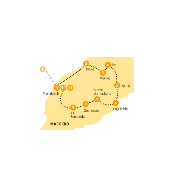 Map: Marokko: Atlas (Chamäleon)