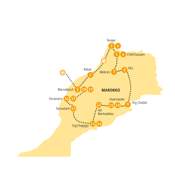 Map: Marokko: Marrakesch (Chamäleon)